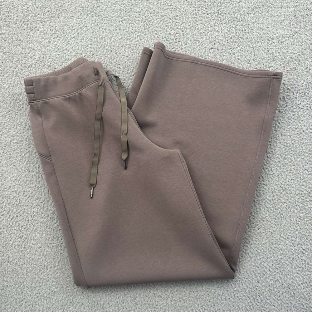 Spanx Airessentials Wide Leg Pant Women's Mauve Brown Lounge Medium x 30